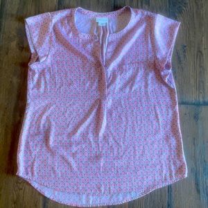 Liz Claiborne Silk Print Shirt